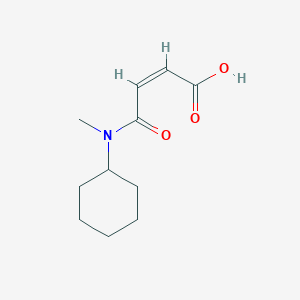 molecular formula C11H17NO3 B261472 4-[Cyclohexyl(methyl)amino]-4-oxo-2-butenoic acid 