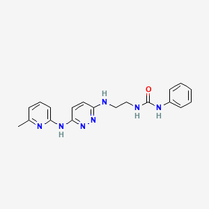 molecular formula C19H21N7O B2614760 1-(2-((6-((6-Methylpyridin-2-yl)amino)pyridazin-3-yl)amino)ethyl)-3-phenylurea CAS No. 1021038-51-6
