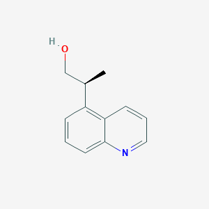 molecular formula C12H13NO B2614765 (2S)-2-Quinolin-5-ylpropan-1-ol CAS No. 2248175-37-1