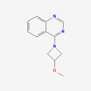 molecular formula C12H13N3O B2614766 4-(3-Methoxyazetidin-1-yl)quinazoline CAS No. 2097891-25-1