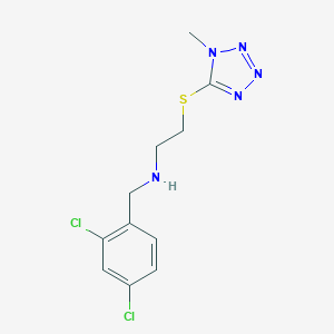 N-(2,4-dichlorobenzyl)-2-[(1-methyl-1H-tetrazol-5-yl)sulfanyl]ethanamine
