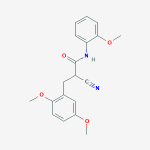molecular formula C19H20N2O4 B2614786 2-cyano-3-(2,5-dimethoxyphenyl)-N-(2-methoxyphenyl)propanamide CAS No. 1261016-16-3