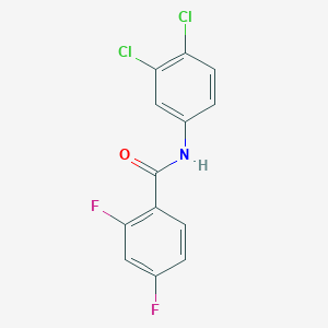 molecular formula C13H7Cl2F2NO B261479 N-(3,4-dichlorophenyl)-2,4-difluorobenzamide 