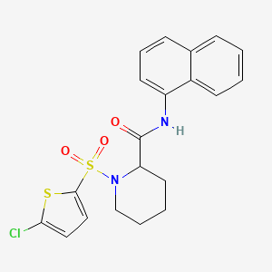 1-((5-chlorothiophen-2-yl)sulfonyl)-N-(naphthalen-1-yl)piperidine-2-carboxamide