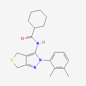 N-(2-(2,3-dimethylphenyl)-4,6-dihydro-2H-thieno[3,4-c]pyrazol-3-yl)cyclohexanecarboxamide