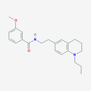 3-methoxy-N-(2-(1-propyl-1,2,3,4-tetrahydroquinolin-6-yl)ethyl)benzamide