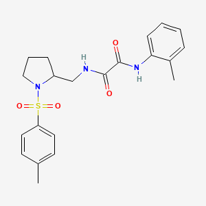 N1-(o-tolyl)-N2-((1-tosylpyrrolidin-2-yl)methyl)oxalamide