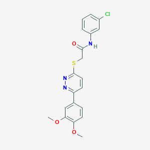 N-(3-chlorophenyl)-2-((6-(3,4-dimethoxyphenyl)pyridazin-3-yl)thio)acetamide