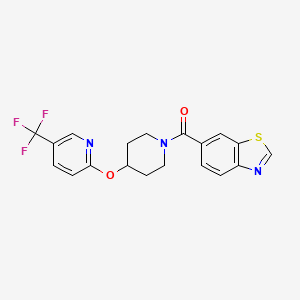Benzo[d]thiazol-6-yl(4-((5-(trifluoromethyl)pyridin-2-yl)oxy)piperidin-1-yl)methanone