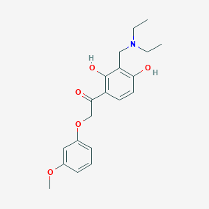 1-(3-((Diethylamino)methyl)-2,4-dihydroxyphenyl)-2-(3-methoxyphenoxy)ethanone