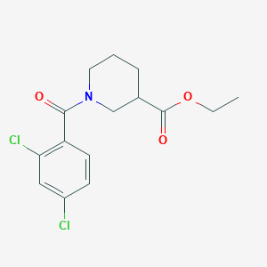 molecular formula C15H17Cl2NO3 B261484 Ethyl 1-(2,4-dichlorobenzoyl)-3-piperidinecarboxylate 