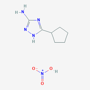 5-cyclopentyl-4H-1,2,4-triazol-3-amine nitric acid