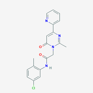 N-(5-chloro-2-methylphenyl)-2-(2-methyl-6-oxo-4-(pyridin-2-yl)pyrimidin-1(6H)-yl)acetamide