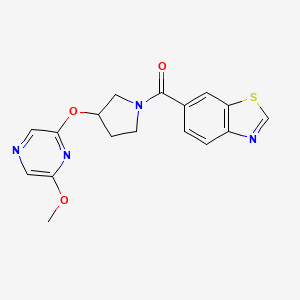 Benzo[d]thiazol-6-yl(3-((6-methoxypyrazin-2-yl)oxy)pyrrolidin-1-yl)methanone