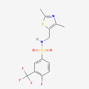 N-((2,4-dimethylthiazol-5-yl)methyl)-4-fluoro-3-(trifluoromethyl)benzenesulfonamide