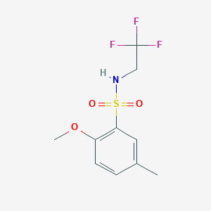 2-Methoxy-5-methyl-N-(2,2,2-trifluoroethyl)benzenesulfonamide