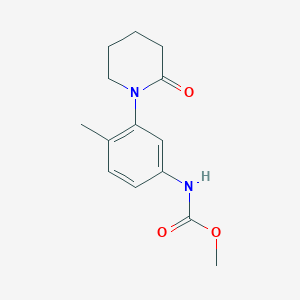 molecular formula C14H18N2O3 B2614859 Methyl (4-methyl-3-(2-oxopiperidin-1-yl)phenyl)carbamate CAS No. 923061-06-7