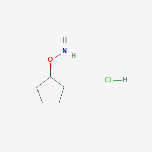 molecular formula C5H10ClNO B2614868 O-环戊-3-烯-1-基羟胺；盐酸盐 CAS No. 2551115-72-9