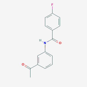 molecular formula C15H12FNO2 B261487 N-(3-acetylphenyl)-4-fluorobenzamide CAS No. 194783-82-9