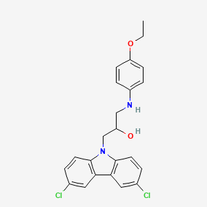 1-(3,6-dichloro-9H-carbazol-9-yl)-3-((4-ethoxyphenyl)amino)propan-2-ol