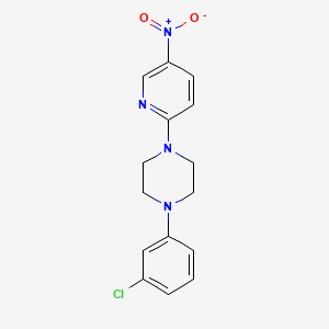 1-(3-Chlorophenyl)-4-(5-nitropyridin-2-yl)piperazine