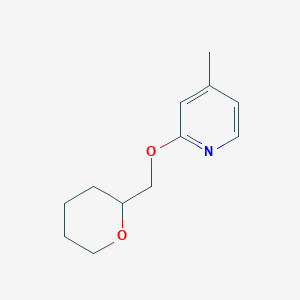 4-Methyl-2-[(oxan-2-yl)methoxy]pyridine