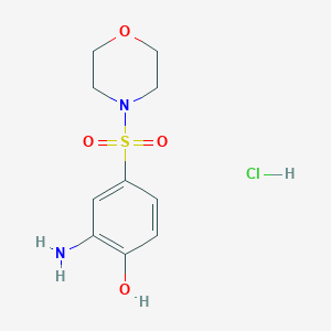 2-amino-4-(morpholine-4-sulfonyl)phenol hydrochloride