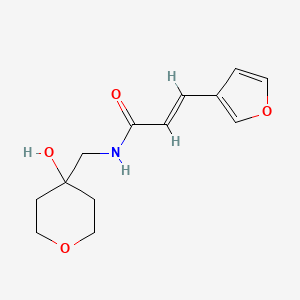 (E)-3-(furan-3-yl)-N-((4-hydroxytetrahydro-2H-pyran-4-yl)methyl)acrylamide