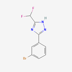 3-(3-Bromophenyl)-5-(difluoromethyl)-1H-1,2,4-triazole