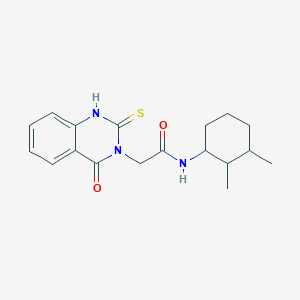 molecular formula C18H23N3O2S B2614920 N-(2,3-dimethylcyclohexyl)-2-(4-oxo-2-sulfanylidene-1H-quinazolin-3-yl)acetamide CAS No. 444184-97-8