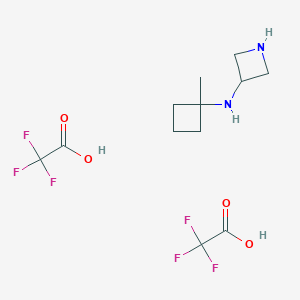 N-(1-Methylcyclobutyl)azetidin-3-amine;2,2,2-trifluoroacetic acid