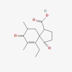 molecular formula C15H20O4 B2614940 螺二烯酸 CAS No. 955949-53-8