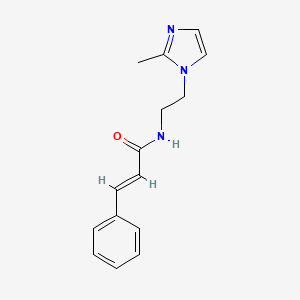 N-(2-(2-methyl-1H-imidazol-1-yl)ethyl)cinnamamide