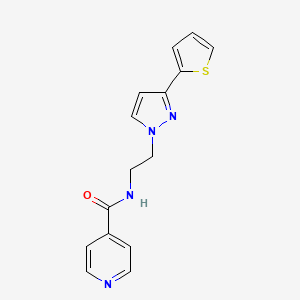 N-(2-(3-(thiophen-2-yl)-1H-pyrazol-1-yl)ethyl)isonicotinamide