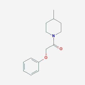 molecular formula C14H19NO2 B261495 2-(4-Methyl-1-piperidinyl)-2-oxoethyl phenyl ether 