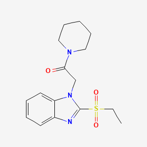 2-(ethylsulfonyl)-1-[2-oxo-2-(1-piperidinyl)ethyl]-1H-benzimidazole