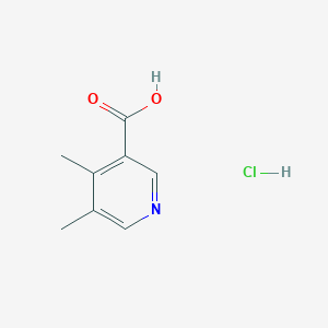 molecular formula C8H10ClNO2 B2614963 4,5-Dimethylpyridine-3-carboxylic acid;hydrochloride CAS No. 2377032-00-1