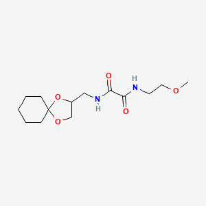 molecular formula C14H24N2O5 B2614967 N'-({1,4-dioxaspiro[4.5]decan-2-yl}methyl)-N-(2-methoxyethyl)ethanediamide CAS No. 899730-36-0