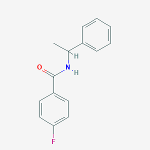 molecular formula C15H14FNO B261497 4-fluoro-N-(1-phenylethyl)benzamide 
