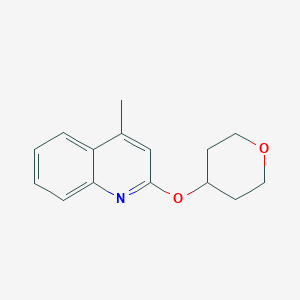 molecular formula C15H17NO2 B2614982 4-甲基-2-(氧杂环-4-氧基)喹啉 CAS No. 2198769-37-6