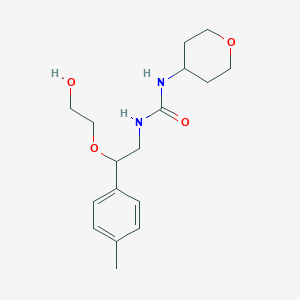 molecular formula C17H26N2O4 B2614983 1-(2-(2-hydroxyethoxy)-2-(p-tolyl)ethyl)-3-(tetrahydro-2H-pyran-4-yl)urea CAS No. 2034500-61-1