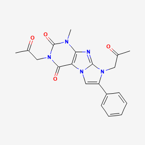 4-Methyl-2,6-bis(2-oxopropyl)-7-phenylpurino[7,8-a]imidazole-1,3-dione