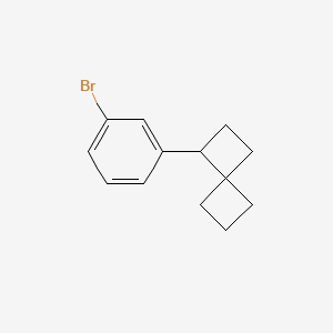 molecular formula C13H15Br B2614991 3-(3-Bromophenyl)spiro[3.3]heptane CAS No. 2580210-61-1