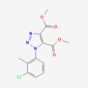 dimethyl 1-(3-chloro-2-methylphenyl)-1H-1,2,3-triazole-4,5-dicarboxylate