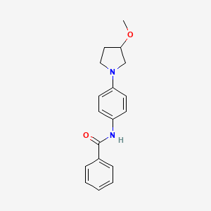 N-(4-(3-methoxypyrrolidin-1-yl)phenyl)benzamide