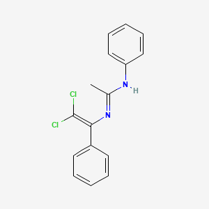 N'-(2,2-dichloro-1-phenylethenyl)-N-phenylethanimidamide