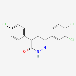 4-(4-chlorophenyl)-6-(3,4-dichlorophenyl)-4,5-dihydro-3(2H)-pyridazinone