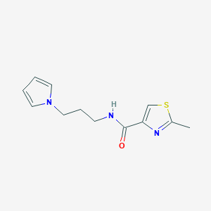 N-(3-(1H-pyrrol-1-yl)propyl)-2-methylthiazole-4-carboxamide