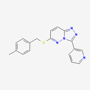 6-[(4-Methylphenyl)methylsulfanyl]-3-pyridin-3-yl-[1,2,4]triazolo[4,3-b]pyridazine
