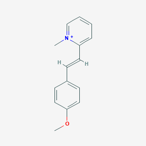 molecular formula C15H16NO+ B261501 2-(4-Methoxystyryl)-1-methylpyridinium 
